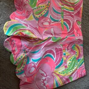 Lilly Pulitzer Pink and Green Patterned Women Shorts